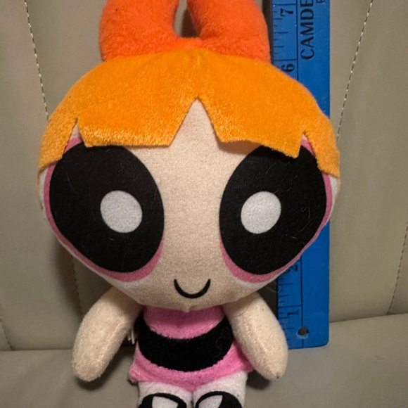 Powerpuff Girls Blossom Plush Toy Small Pink Black 8 inches Cartoon Network - Picture 2 of 4